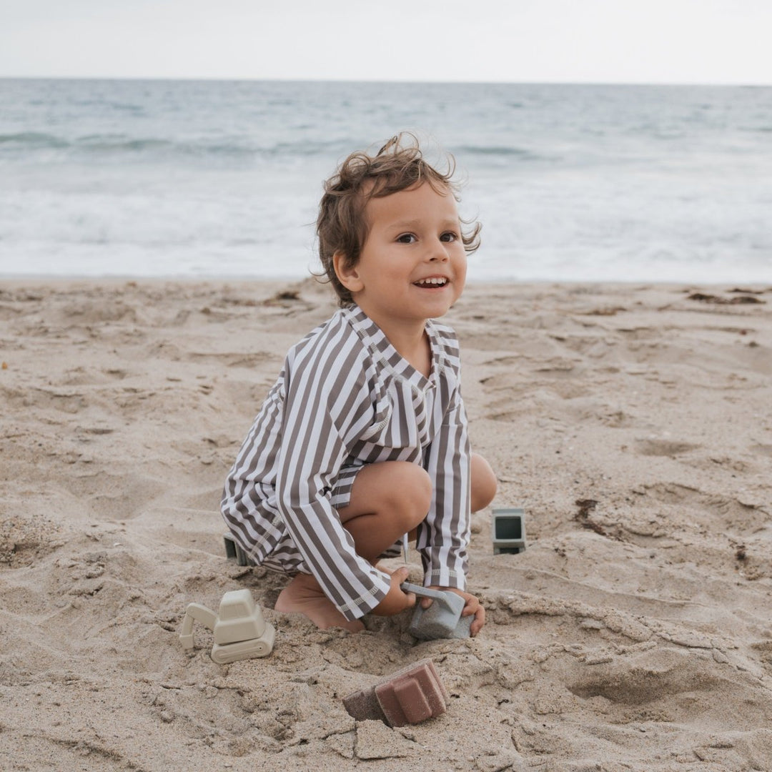 Child Rash Guard - Olive Stripe