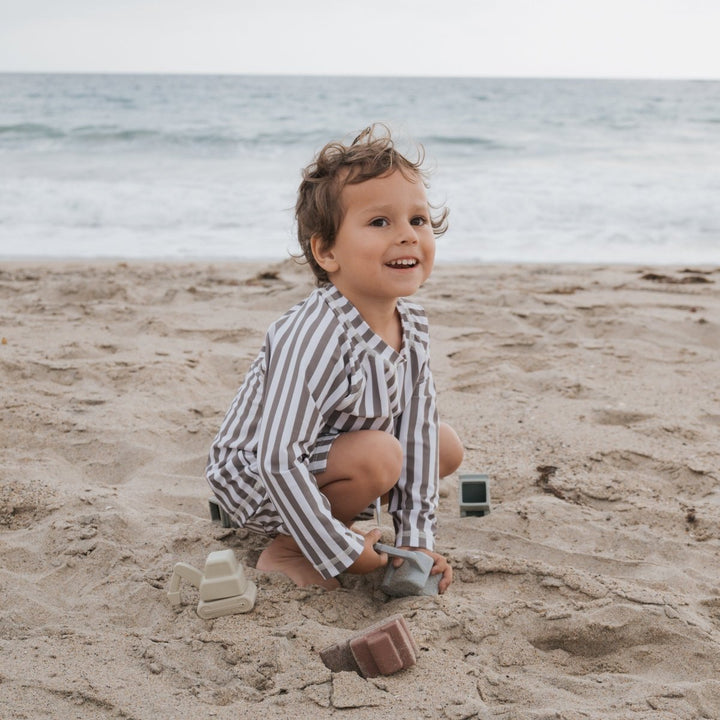 Child Rash Guard - Olive Stripe