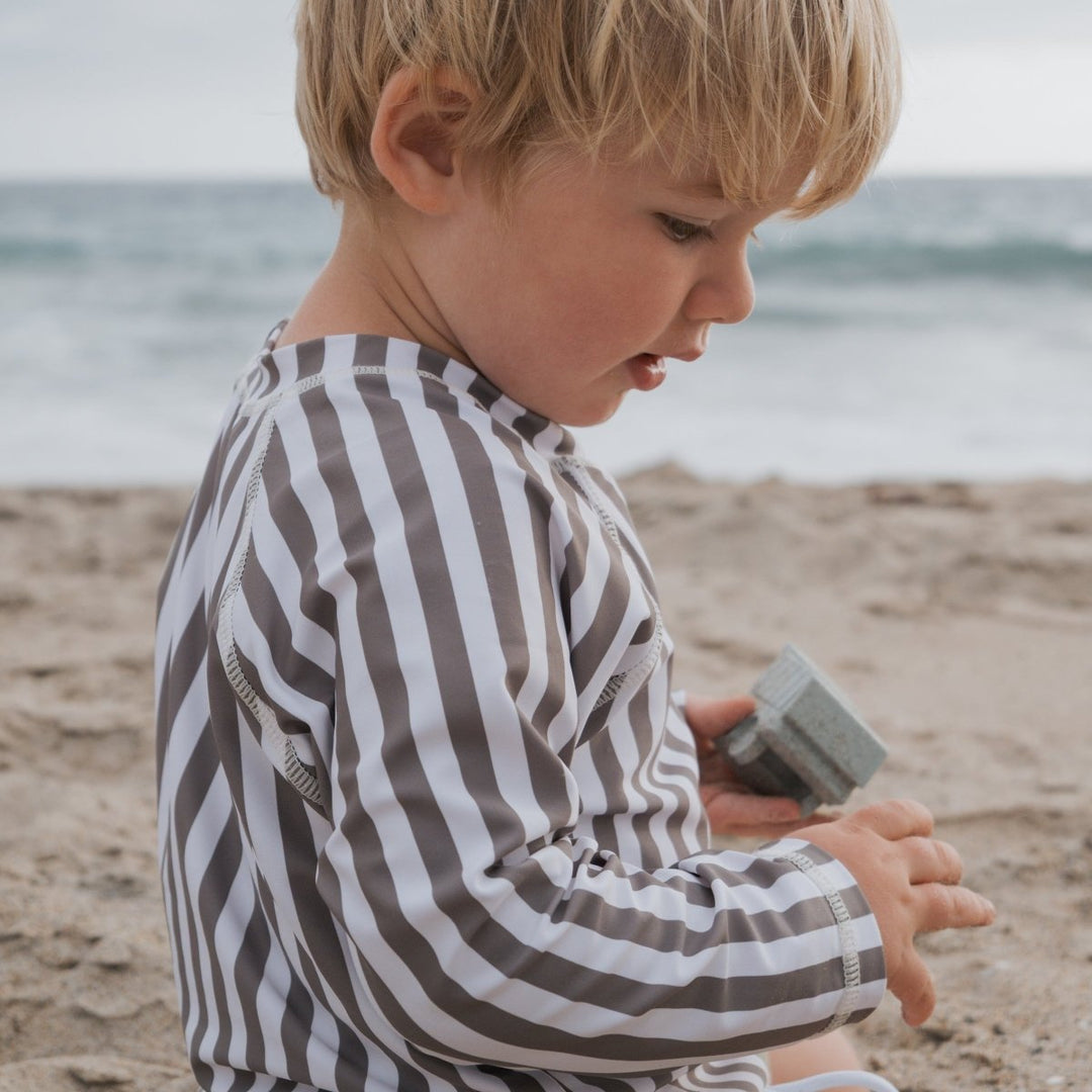 Child Rash Guard - Olive Stripe