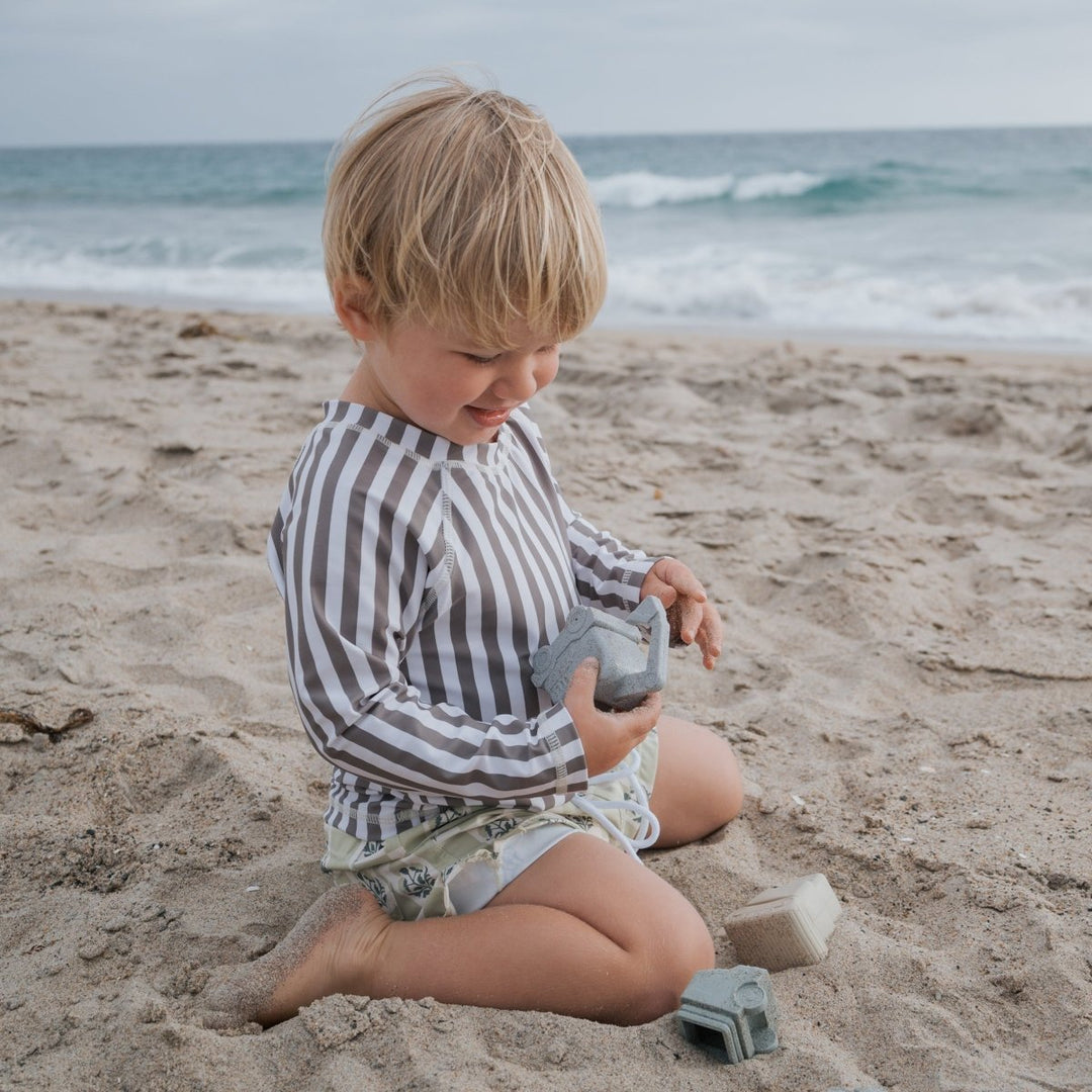 Child Rash Guard - Olive Stripe