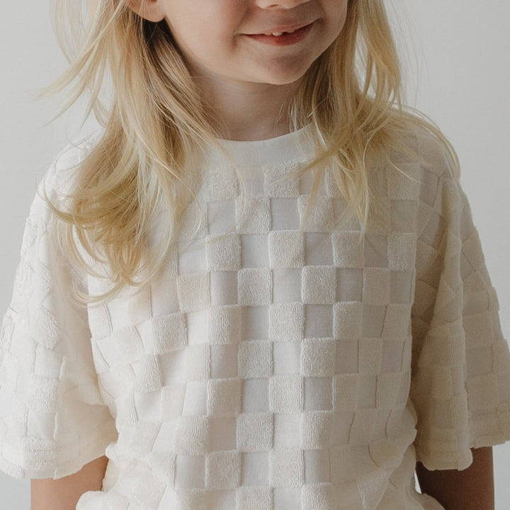 Child Terry Short Set - Coconut Milk