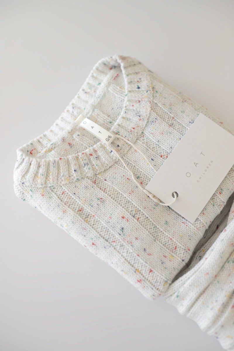 Children’s Wide Ribbed Knit Sweater ‘Sprinkle’