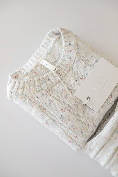 Children’s Wide Ribbed Knit Sweater ‘Sprinkle’