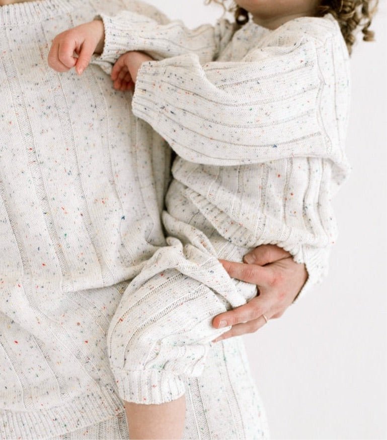 Children’s Wide Ribbed Knit Sweater ‘Sprinkle’