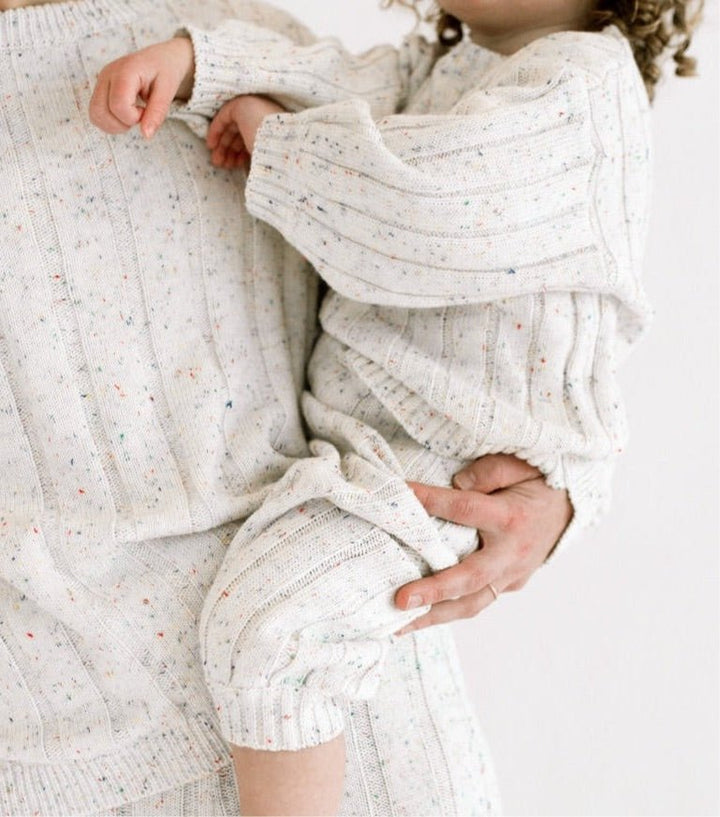 Children’s Wide Ribbed Knit Sweater ‘Sprinkle’