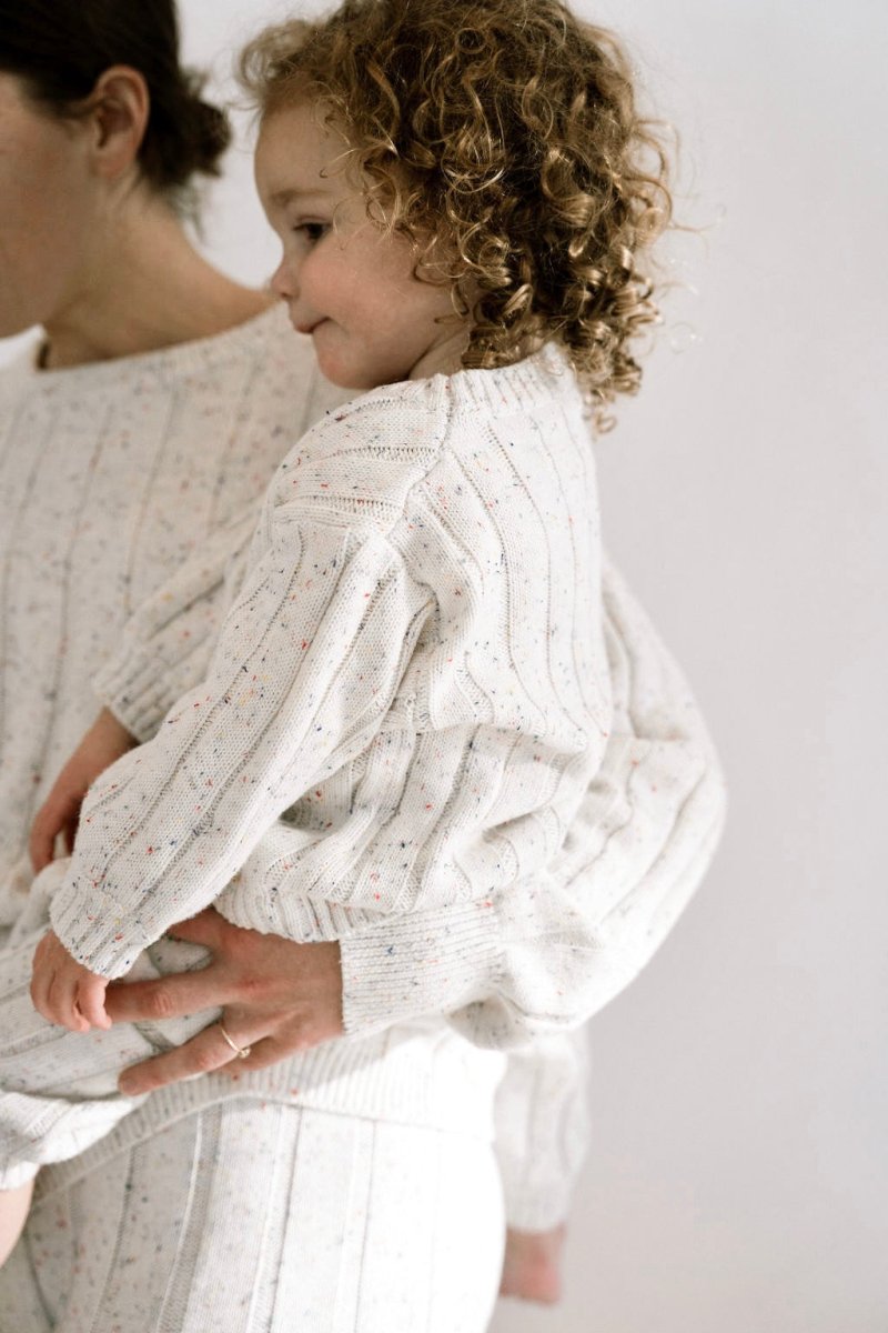 Children’s Wide Ribbed Knit Sweater ‘Sprinkle’
