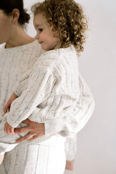 Children’s Wide Ribbed Knit Sweater ‘Sprinkle’