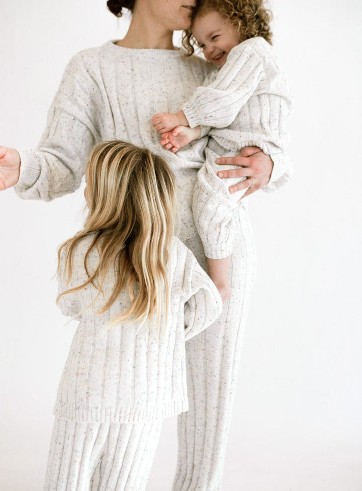 Children’s Wide Ribbed Knit Sweater ‘Sprinkle’