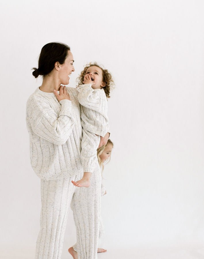 Children’s Wide Ribbed Knit Sweater ‘Sprinkle’