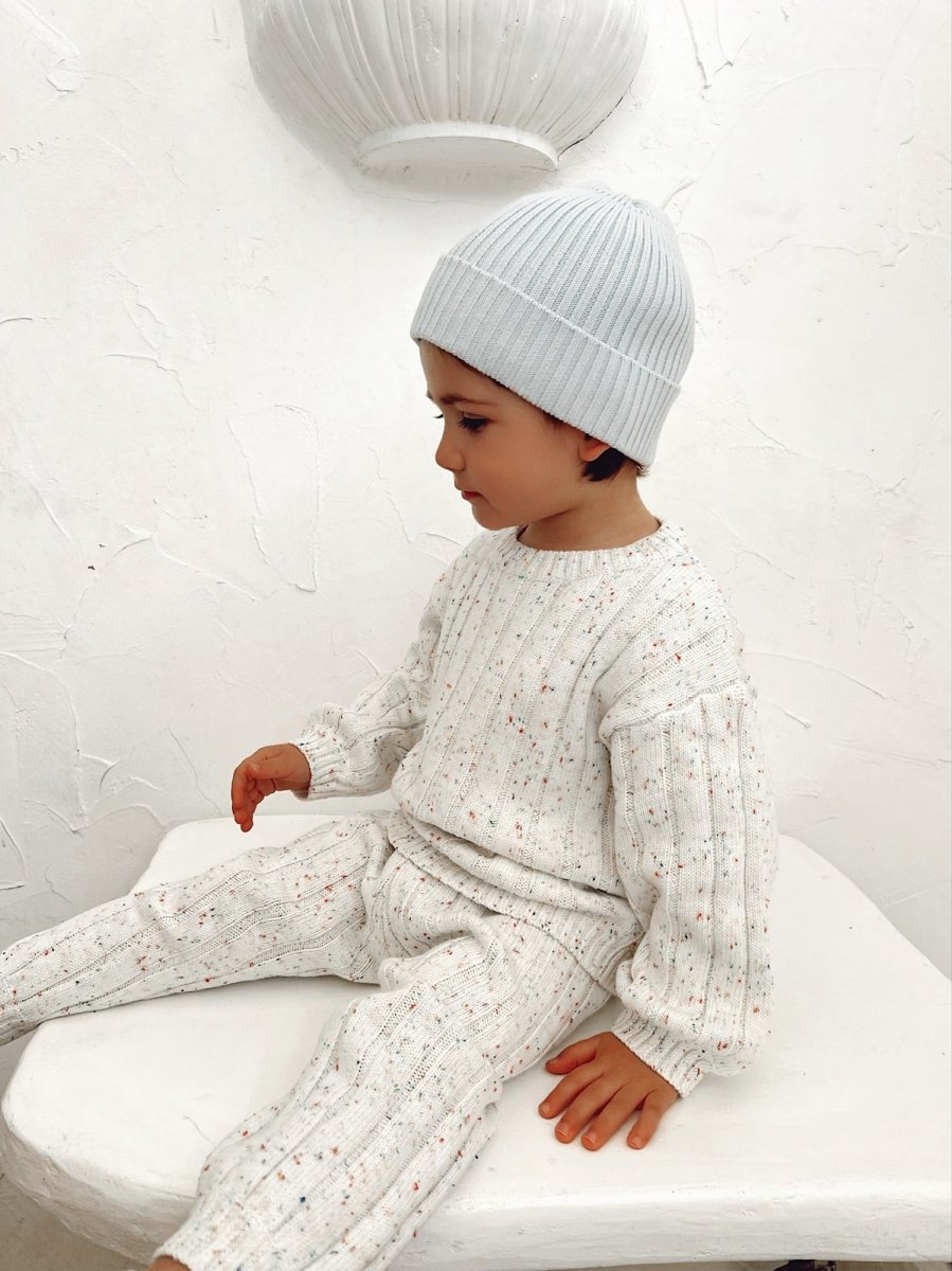 Children’s Wide Ribbed Knit Sweater ‘Sprinkle’