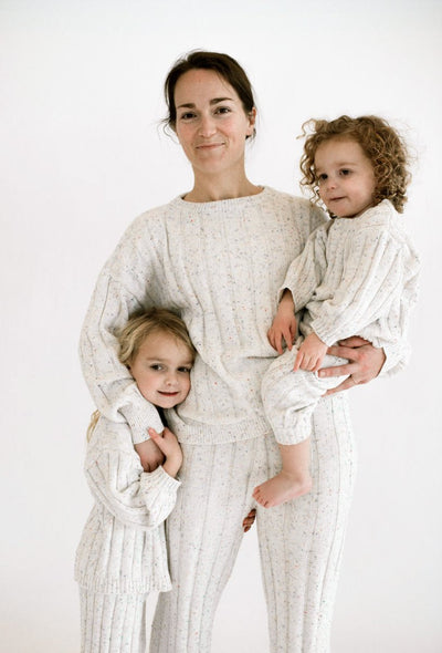 Children’s Wide Ribbed Knit Sweater ‘Sprinkle’