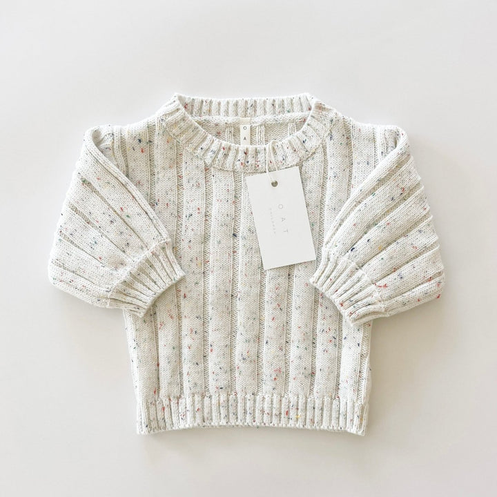Children’s Wide Ribbed Knit Sweater -Sprinkle