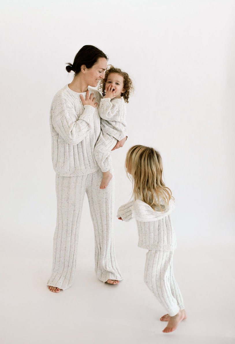 Children’s Wide Ribbed Knit Sweater ‘Sprinkle’