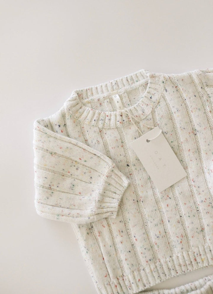 Children’s Wide Ribbed Knit Sweater ‘Sprinkle’