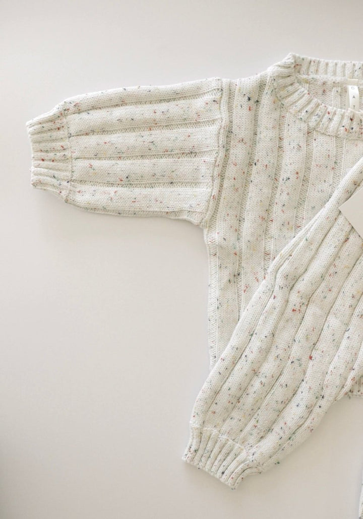 Children’s Wide Ribbed Knit Sweater ‘Sprinkle’