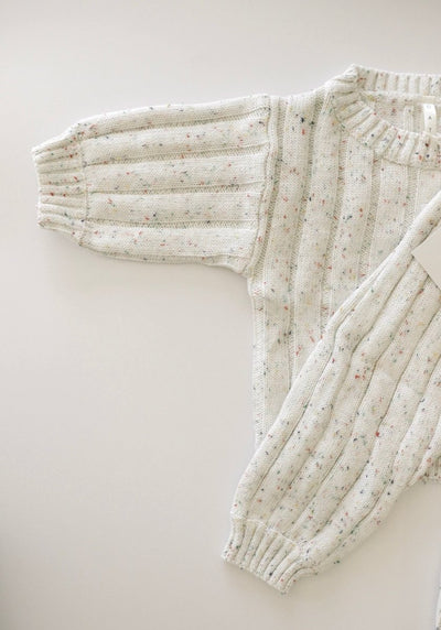 Children’s Wide Ribbed Knit Sweater ‘Sprinkle’