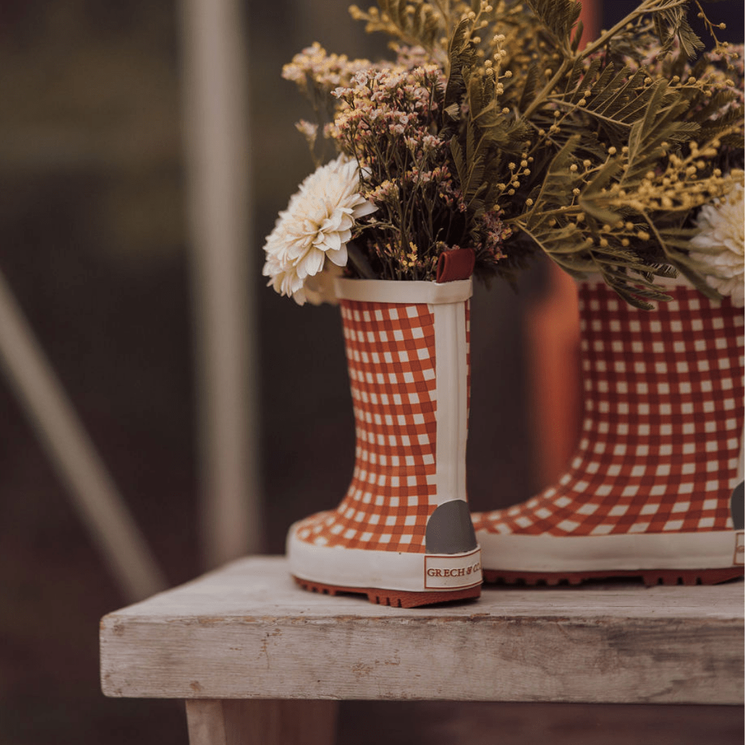 Classic Rain Boots - Sienna Gingham