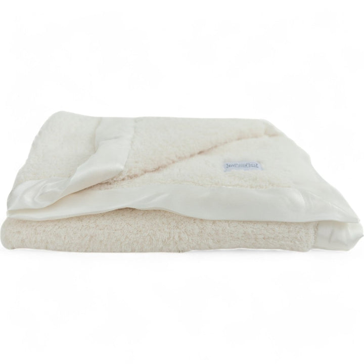 Classic Satin Border Blanket - Ivory