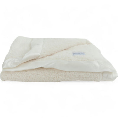 Classic Satin Border Blanket - Ivory