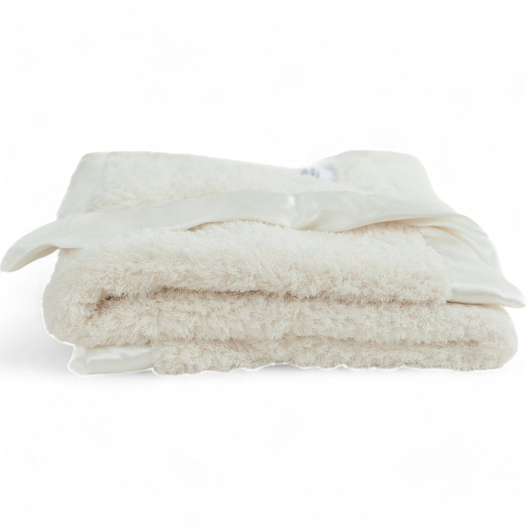 Classic Satin Border Blanket - Ivory
