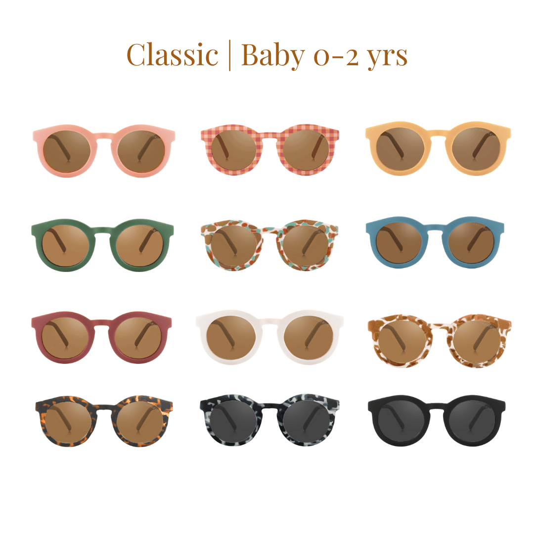 Classic | Sustainable Sunglasses | Plant-Based Bendable Polarized - Baby | 0-2 Y