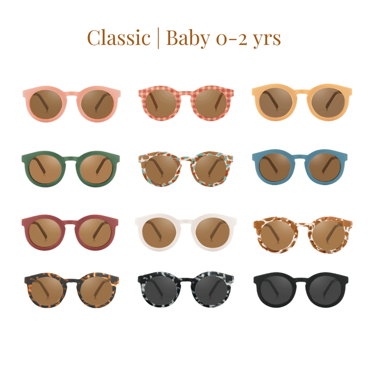 Classic | Sustainable Sunglasses | Plant-Based Bendable Polarized - Baby | 0-2 Y