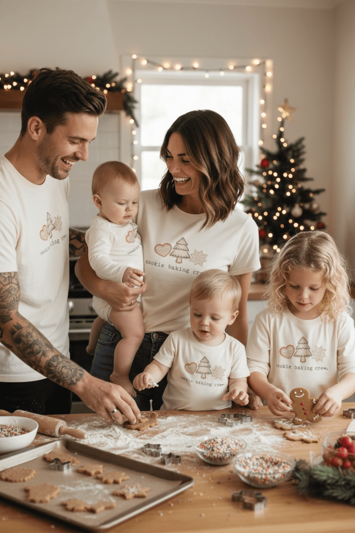 Cookie Baking Crew Organic Baby Bodysuit Long Sleeve