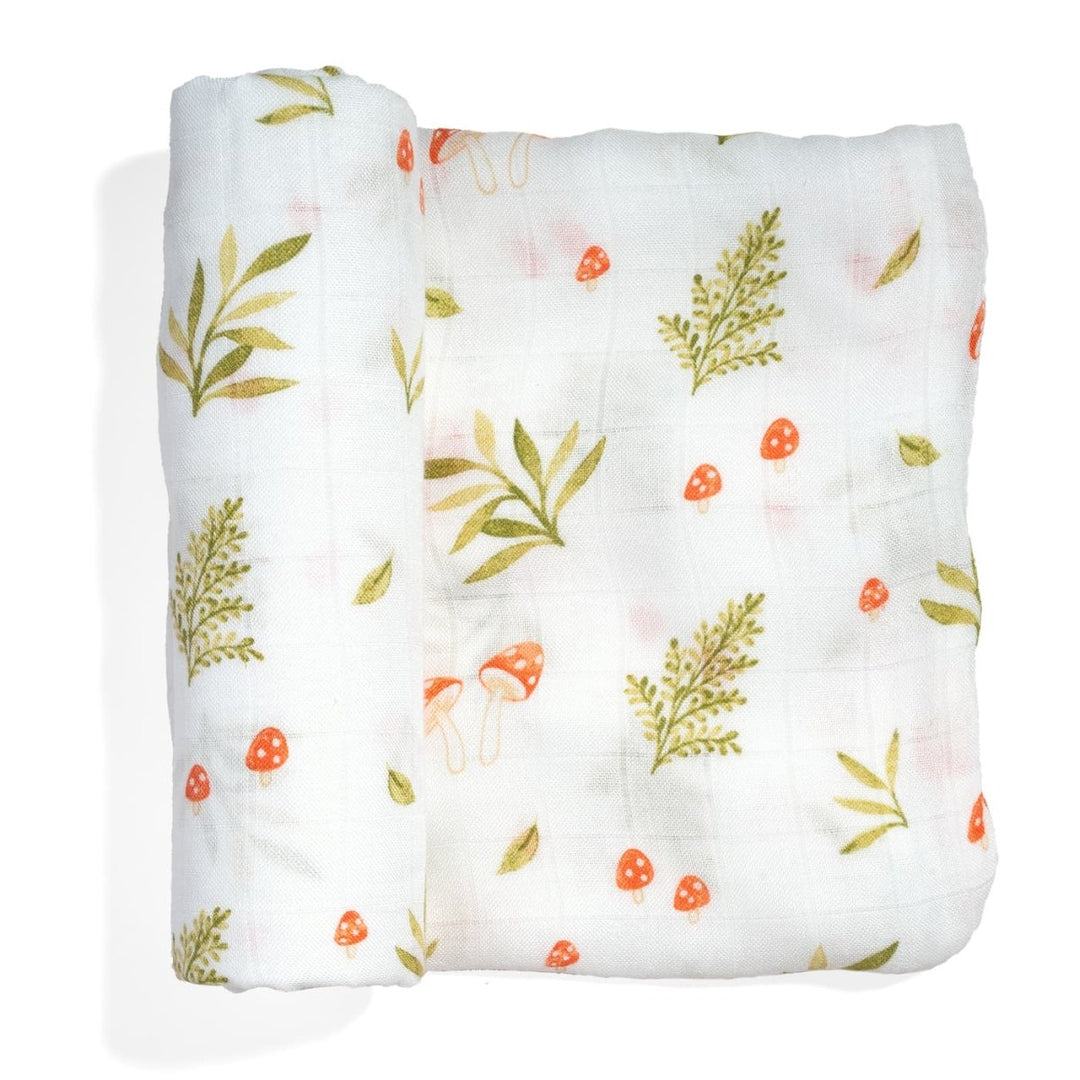 Crib Sheet &amp; Swaddle Baby Gift Set - Enchanted Forest