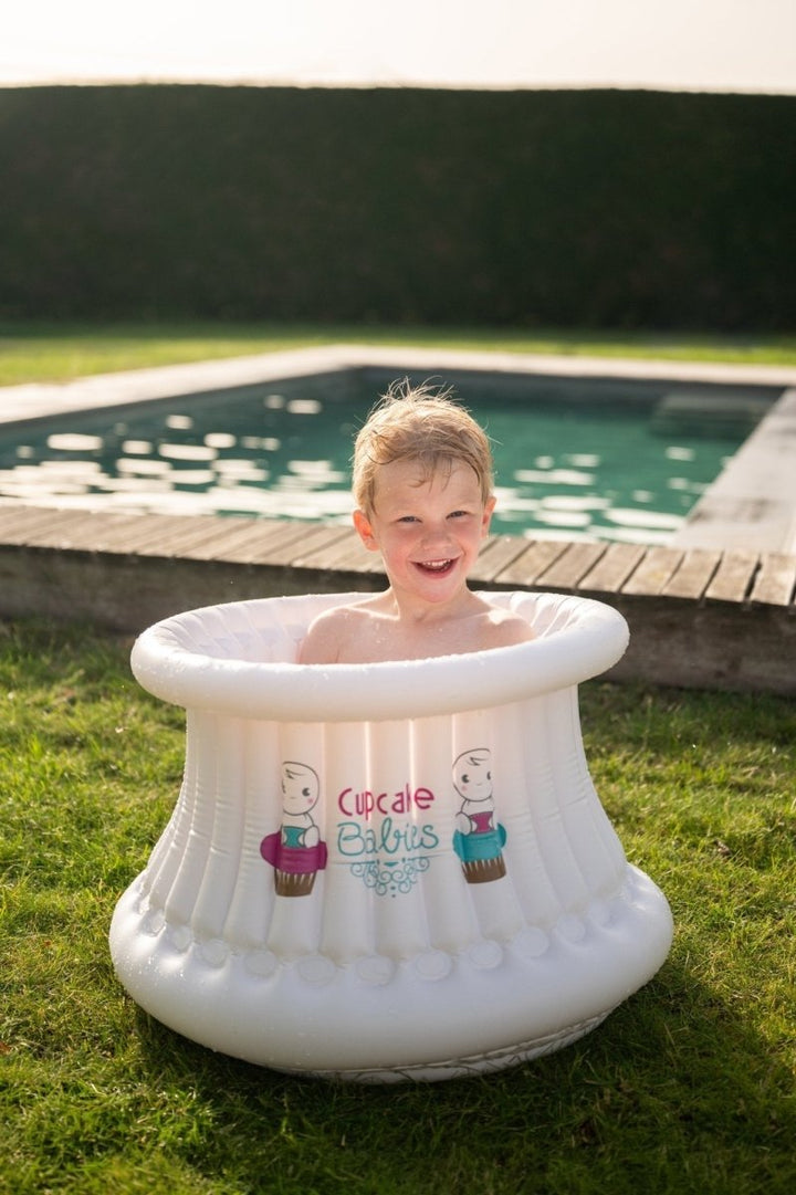 Cupcake Babies Big Bath White &amp; inflator (up to 8 years)