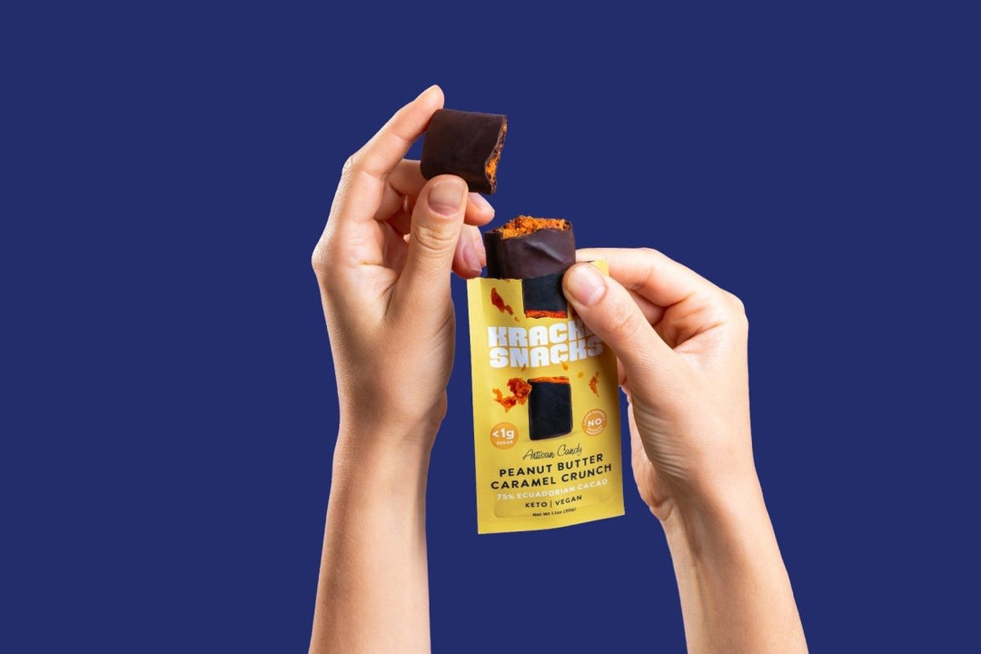 Dark Chocolate Peanut Butter Caramel Crunch (Keto | Vegan)