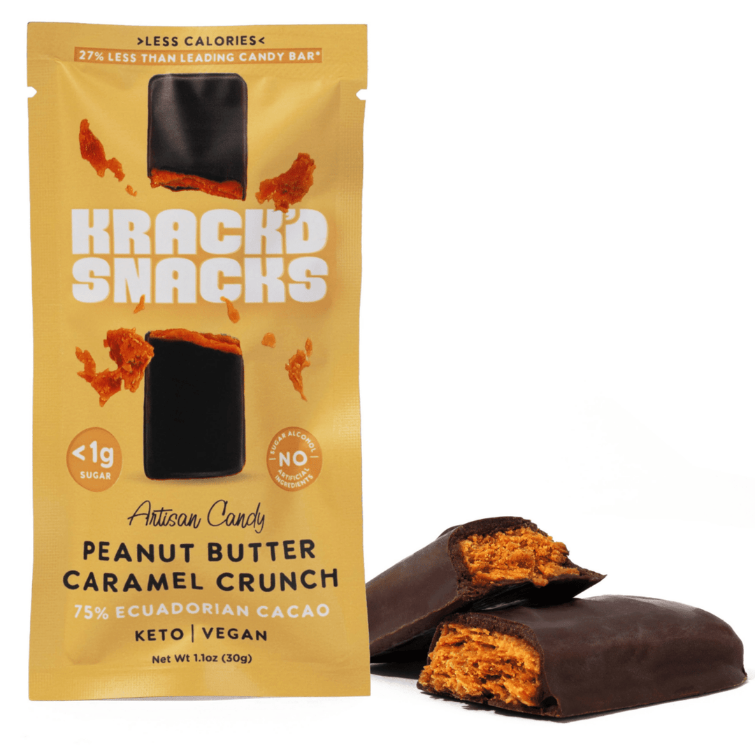 Dark Chocolate Peanut Butter Caramel Crunch (Keto | Vegan)
