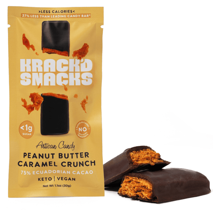 Dark Chocolate Peanut Butter Caramel Crunch (Keto | Vegan)