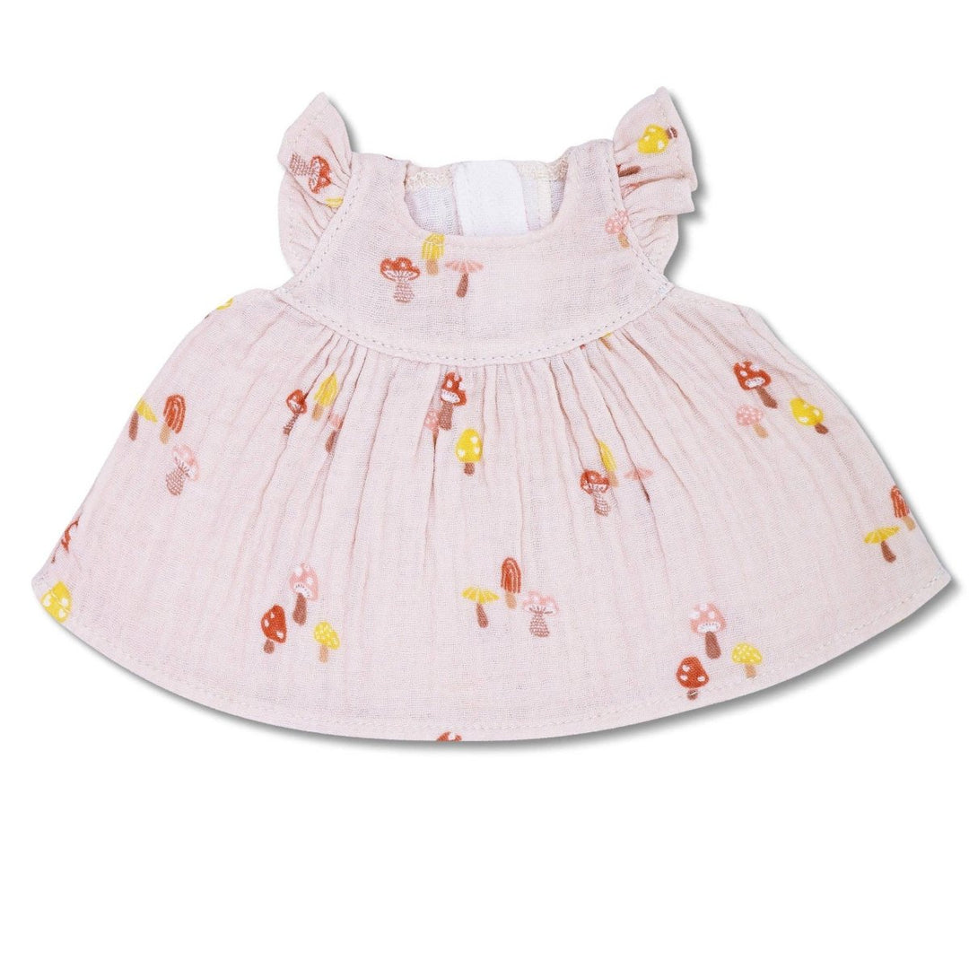Baby doll dress with a colorful mushroom pattern 