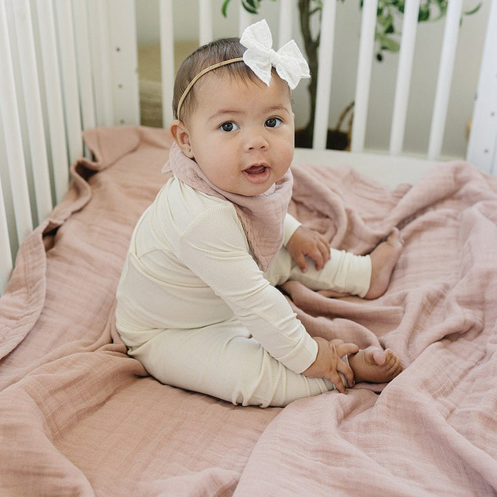 Dusty Rose Muslin Quilt