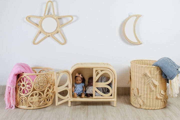 Flutter Wing Hamper Rattan Basket