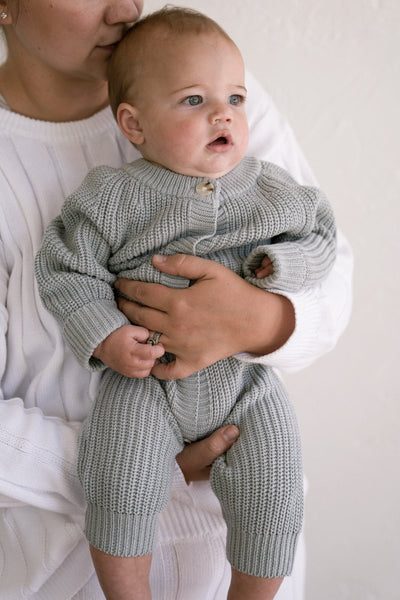 Fog Chunky Knit Playsuit