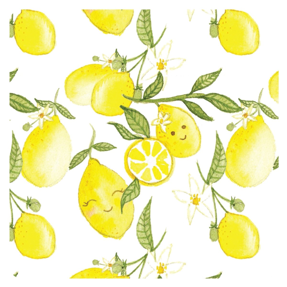 Fresh Lemon Splash Mat - A Waterproof Catch-All for Highchair Spills and More!