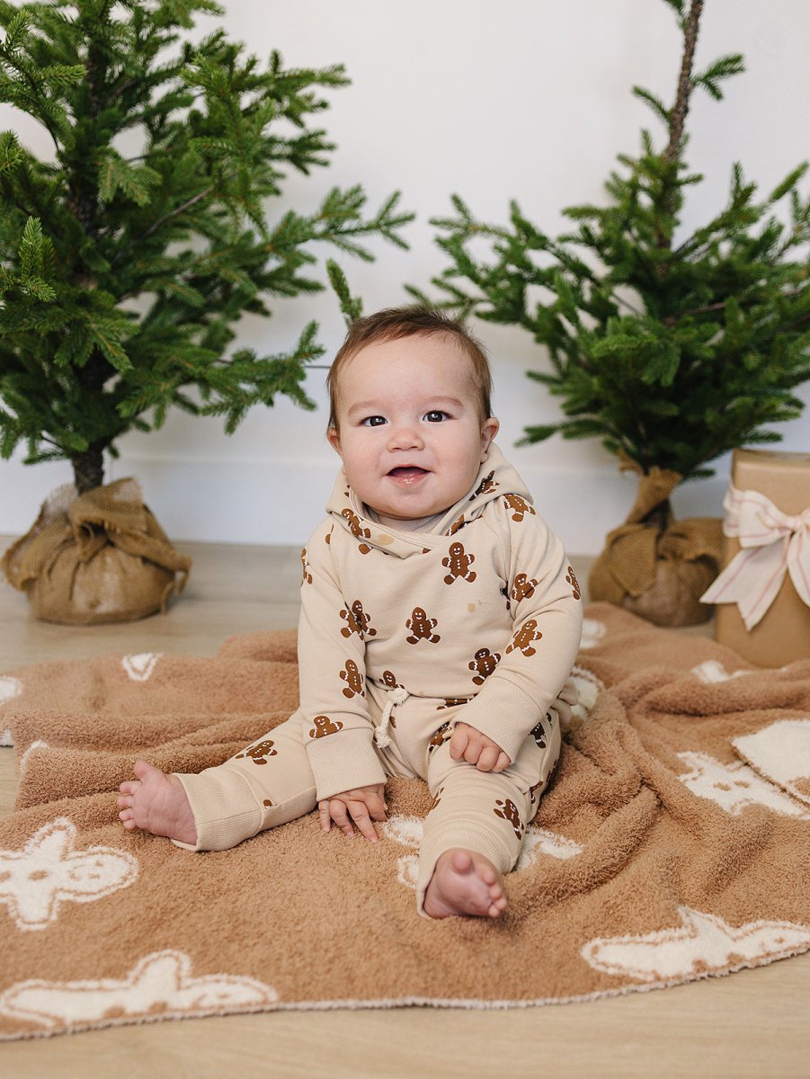 Gingerbread Hooded French Terry Set
