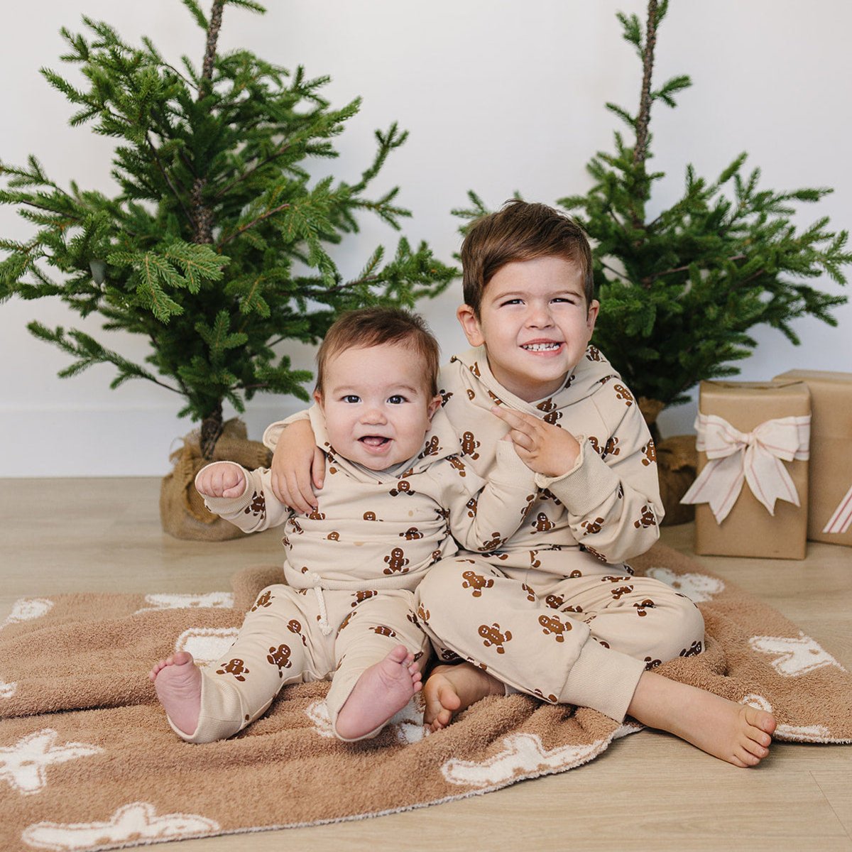 Gingerbread Hooded French Terry Set