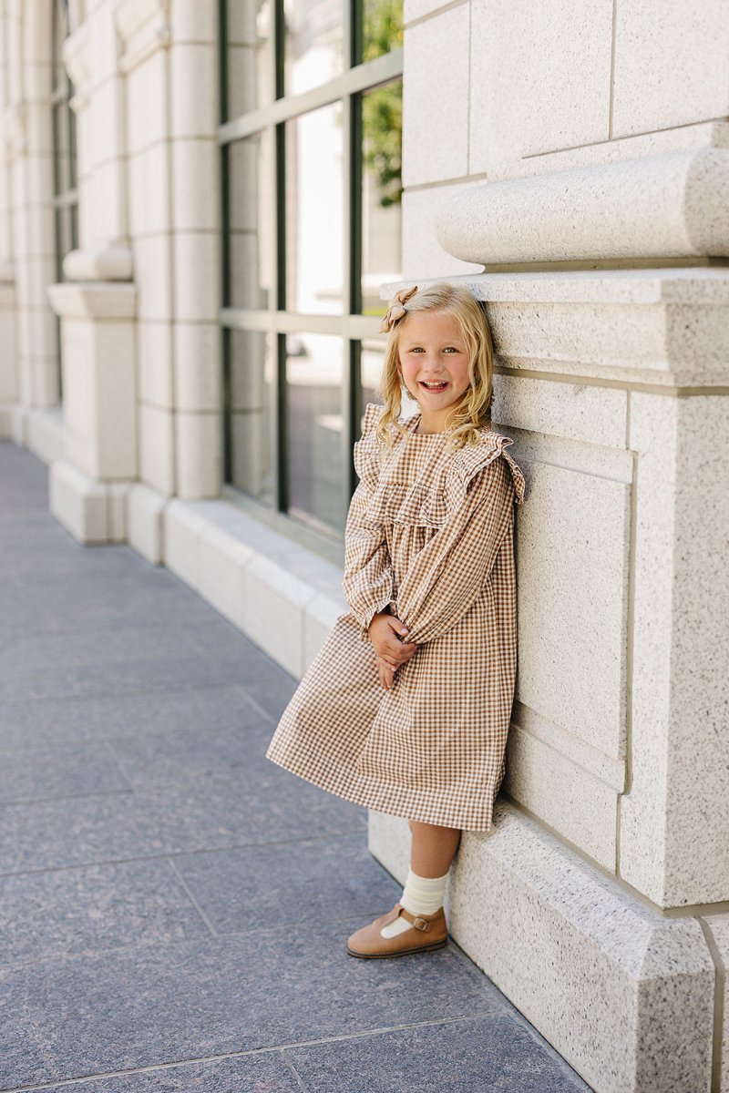 Gingham Ruffle Dress