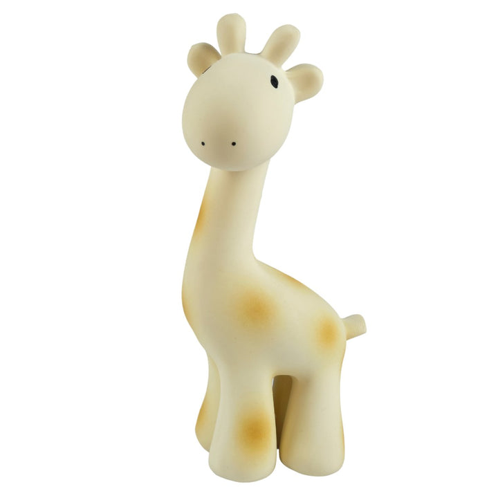 Giraffe Natural Organic Rubber Teether, Rattle &amp; Bath Toy