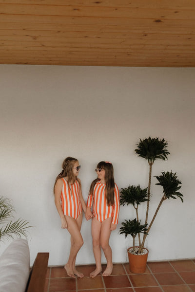 Girls Sleeveless Swimsuit - Poolside