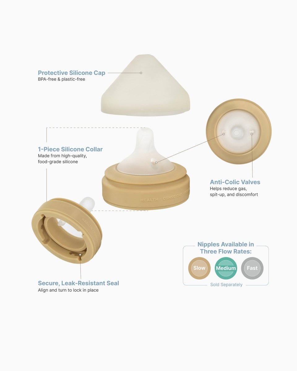 Glass Baby Bottle – 3-Pack