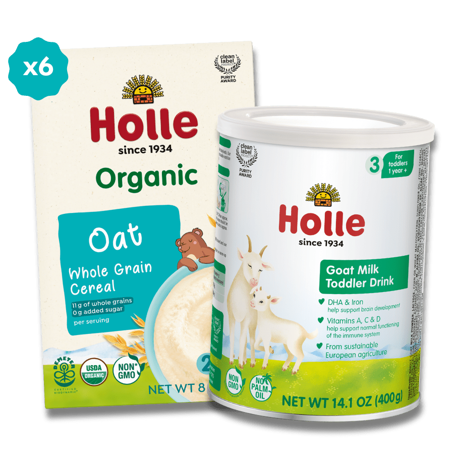 Goat &amp; Oat Bundle: Goat Milk Toddler Drink and Oat Cereal