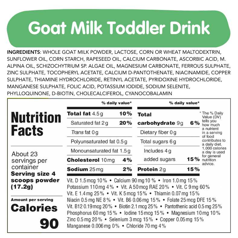 Goat &amp; Oat Bundle: Goat Milk Toddler Drink and Oat Cereal
