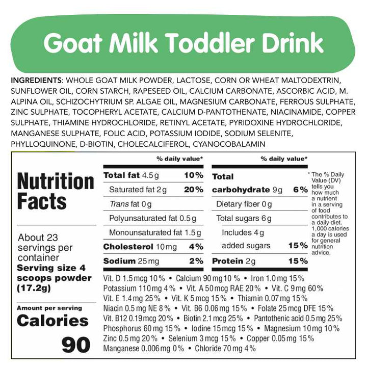 Goat &amp; Oat Bundle: Goat Milk Toddler Drink and Oat Cereal
