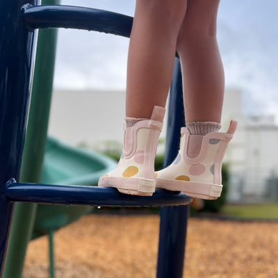 toddler Gobble Dots Rain Boots