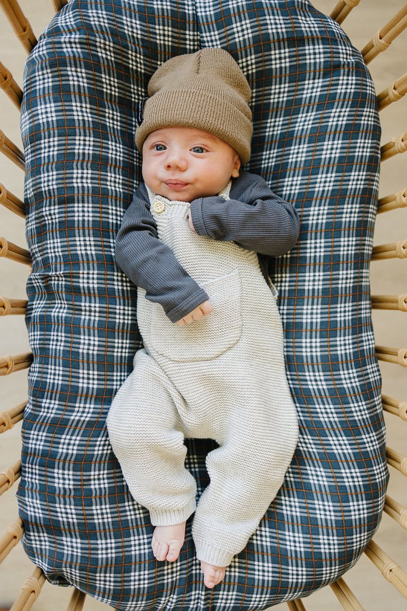 Gray Knit Overalls