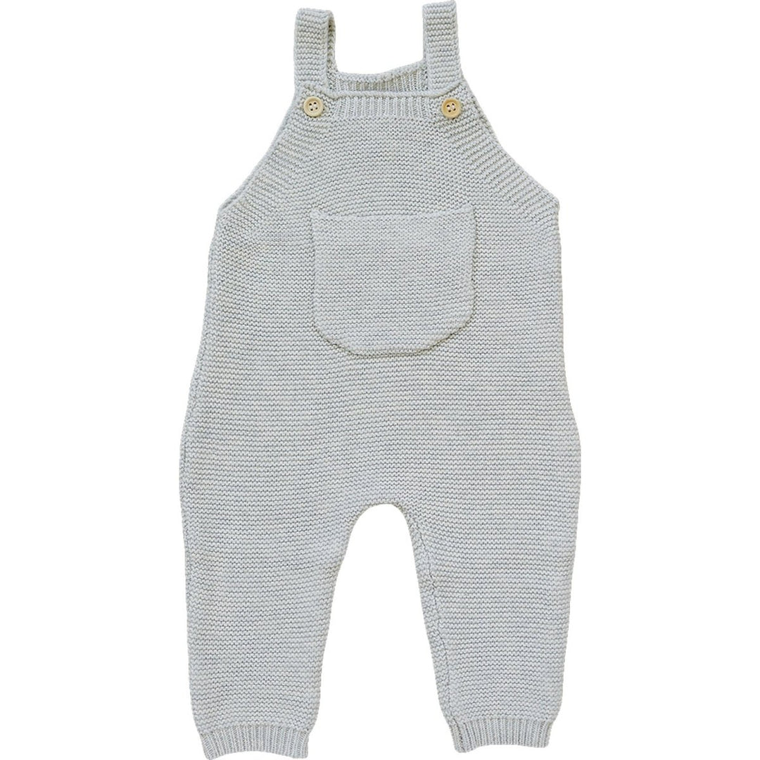Gray Knit Overalls