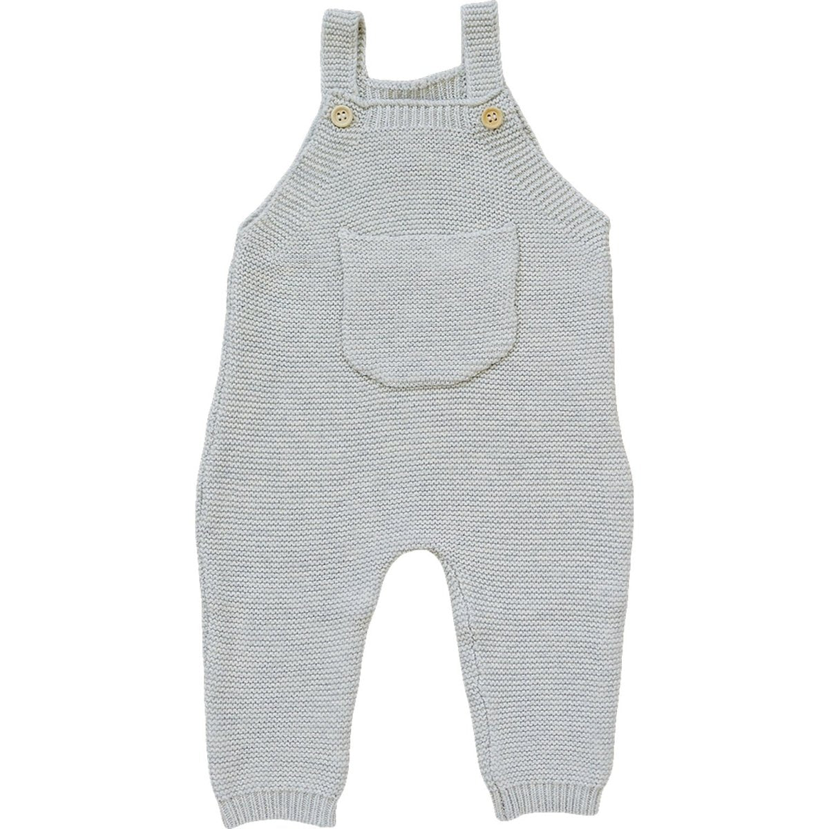 Gray Knit Overalls